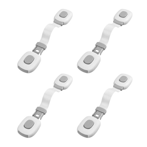 4 Piece/pack No Drill Cabinet Lock For Kids Plastic Latches