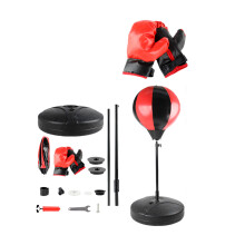 Spring Return Boxing Training Ball Set With Stable-red white
