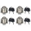 4Pcs Heavy Duty Cabinet Lock Security Cabinet Lock with-Silver 1