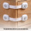 4 Piece/pack No Drill Cabinet Lock For Kids Plastic Latches 7