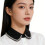 Women False Lapel Collar Luxurious Pearls Spread False-White 5