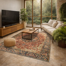 (160 x 230 cm (5 ft 2 in x 7 ft 2 in)- Large Rugs/Carpets, Majestic) Extra Large Traditional Rugs Modern Carpet Doormat