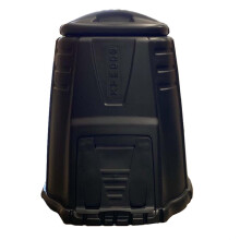 Charles Bentley Ward 220L Ecomax Environmental Garden Composter, Compost Bin With Hatch & Lockable Lid, Hard Wearing - Black