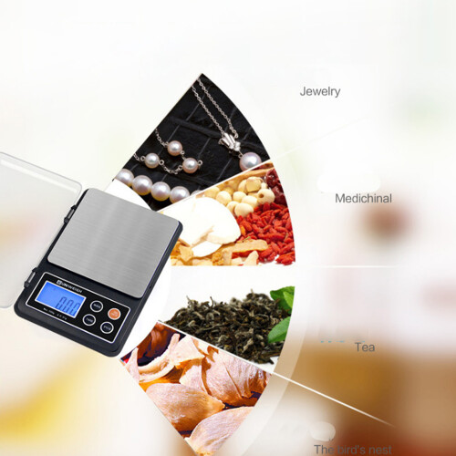 Precision Digital Kitchen Scale - 2kg/0.1g Electronic Scale 2