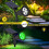 Solar Spot Light Outdoor Lighting 180 Angle Adjustable Waterproof Green 3