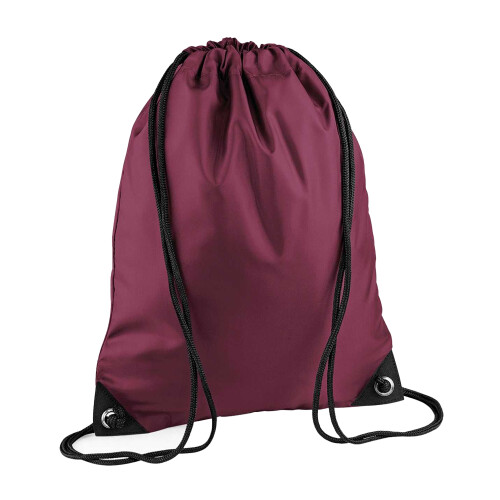 BagBase (One Size, Burgundy) Bagbase Premium Drawstring Bag