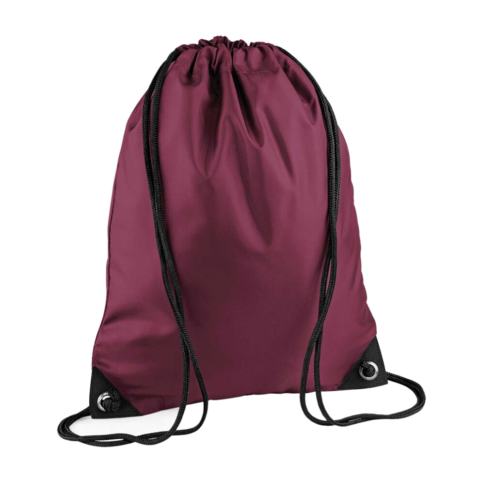 Bagbase (One Size, Burgundy) Premium Drawstring Bag