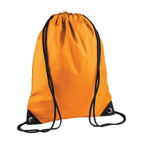BagBase (One Size, Orange) Bagbase Premium Drawstring Bag