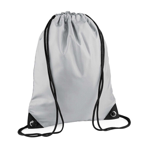 BagBase (One Size, Light Grey) Bagbase Premium Drawstring Bag
