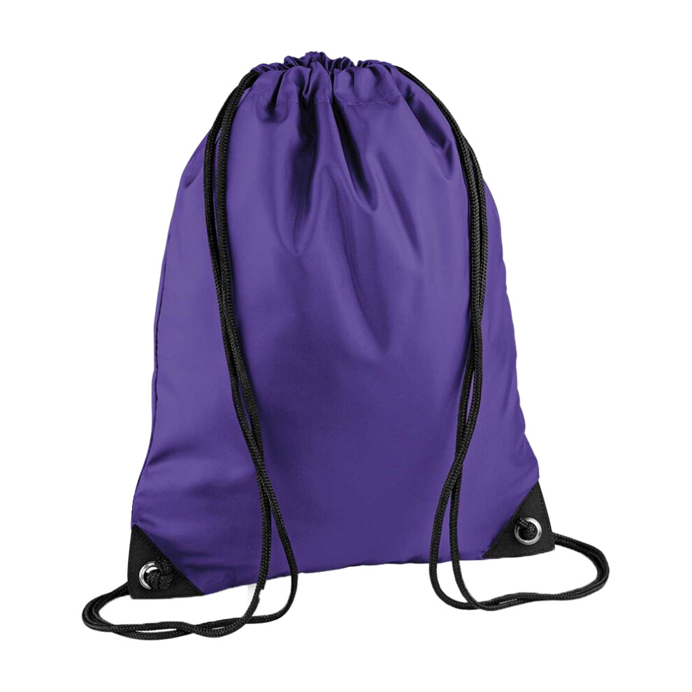 Bagbase (One Size, ) Premium Drawstring Bag Purple