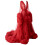 Chic Sheer Long Dress Comfortable Designed-Red US 2 1