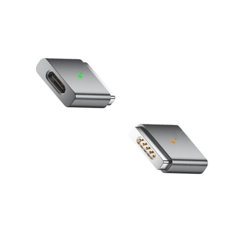 USB-C til MagSafe 2 Adapter 100W - Oplad din MacBook Ubesværet Grey 1