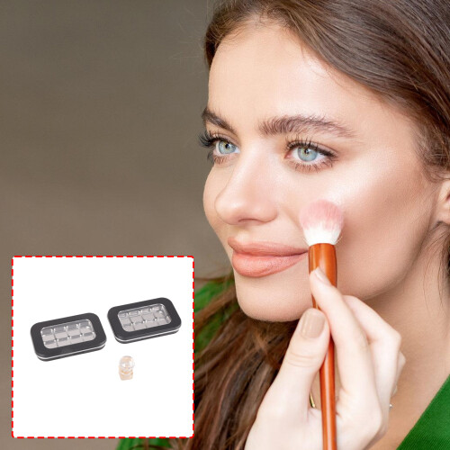 Magnetic Blush Highlighter Storage Box With Pressing-No. 1 2