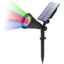 RGB Solar Spotlights Outdoor Security Garden Landscape Lamps Waterproof For Halloween Decoration