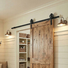6.6ft Sliding Barn Door Hardware Kit Track System Kit