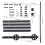 Living And Home 6.6ft Sliding Barn Door Hardware Kit Track System Kit 6