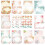 Conjunto de papelaria floral com envelopes - 160 peças 1