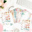 Conjunto de papelaria floral com envelopes - 160 peças 3
