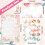 Conjunto de papelaria floral com envelopes - 160 peças 4