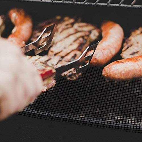 Grillnetz Antihaft-Grillmatte (33x40 cm ) Schwarz 3er-Pack 1