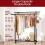 Clothes Rail Double Rod Clothes Rack & Fixed Extension Rod Display Satorage 2