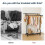 Clothes Rail Double Rod Clothes Rack & Fixed Extension Rod Display Satorage 4