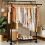 Clothes Rail Double Rod Clothes Rack & Fixed Extension Rod Display Satorage 8