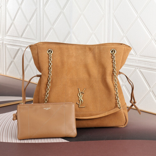 YSL Suede Drawstring Tote 35cm