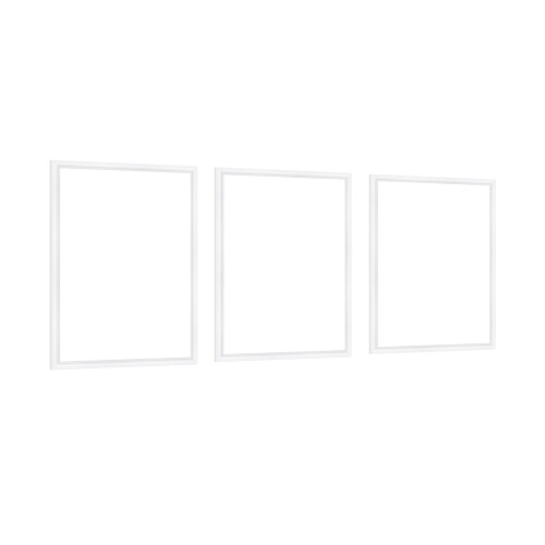 Living And Home Set of 3 Waterproof Self-Adhesive Pre-Cut Wall Moulding Frame Kit 2