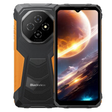 (Orange) Blackview Fort 1 Rugged Phone Android 15,10000mAh Battery 12GB 128GB, Gemini AI 6.56 Inch 90Hz, Black/Orange/Green