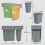 Homcom HOMCOM Under-Sink Kitchen Trash Bin, 2 Removable Recycling Containers, Grey 3