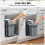 Homcom HOMCOM Under-Sink Kitchen Trash Bin, 2 Removable Recycling Containers, Grey 4