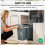 Homcom HOMCOM Under-Sink Kitchen Trash Bin, 2 Removable Recycling Containers, Grey 7