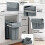 Homcom HOMCOM Under-Sink Kitchen Trash Bin, 2 Removable Recycling Containers, Grey 8