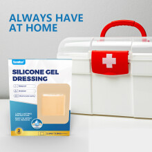Curativo de gel de silicone para feridas à prova d'água e adesivo antifricção para cuidados