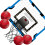 Set Of 1 Interactive Basketball Set With-  Blue 1