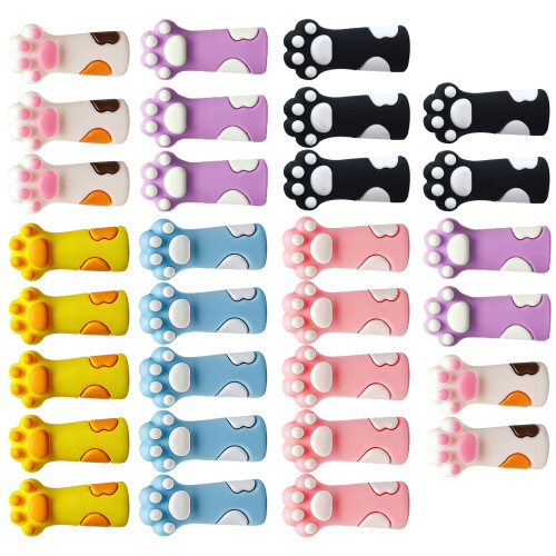 Kitty Paws Shape Pencil Cap Chewing-Proof Silicone-30 pieces