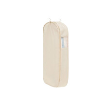 Kleiderhülle aus Satin für Kleiderschrank, hängende Kleidersack für lange Mäntel und Kleider Beige Extra groß