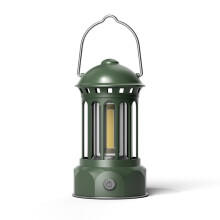 Battery Model COB Portable Outdoor Camping Lamp Atmosphere Tent Lamp Retro Lamp,Small Green Button Color Random
