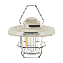 LY02 LED Retro Lantern Hand Tent Lamp USB Charging Camping Light(White)