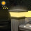 Solar LED Waterproof Outdoor Column Light Courtyard Lighting Lamp(Warm Light) 1