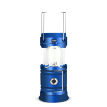 5803 Solar-Powered Camping Light, Outdoor LED Emergency Portable Light, Supports USB Output (Blue)