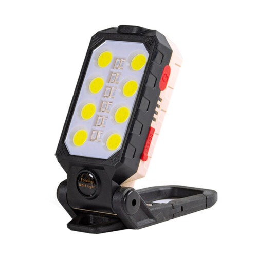 E-SMARTER COB Work Light USB Emergency Flashlight Maintenance Lamp, W598A 8 Hole