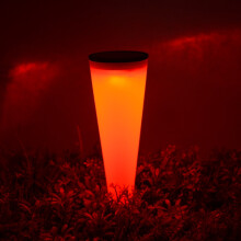N231 Circular Cone Solar Wall Lamp Outdoor Garden Landscape Light, Colorful Light