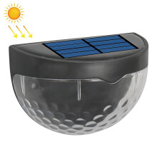 6 LED Outdoor Solar Water Drop Fence Light(White Light)