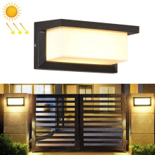 10W Outdoor Patio Wall Waterproof Solar Wall Light, 3000K