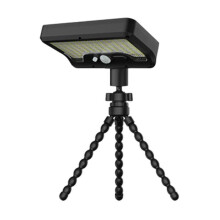 Octopus Style Solar Motion Sensor Waterproof Light Outdoor Smart Courtyard Light,White Light Black