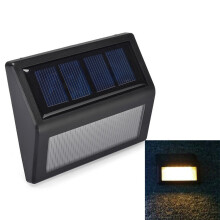 SL-600 6-LED Chip IP55 Waterproof LED Solar Light Sensor Wall Light Deck Light (Warm White Light)