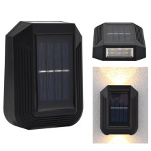 6 LED Outdoor Garden and Patio Decorative Solar Wall Light (Warm White Light)