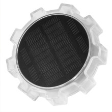 Gear-shaped solar-powered outdoor garden decorative ambient wall light (warm light)